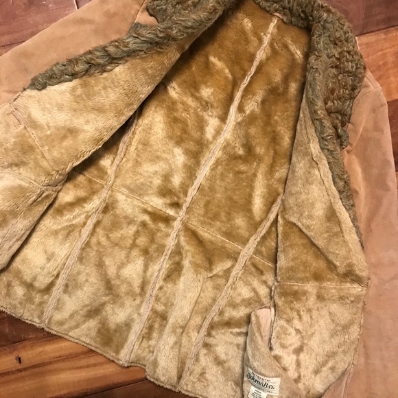 St John’s Bay suede leather and Sherpa jacket - Picture 2 of 2